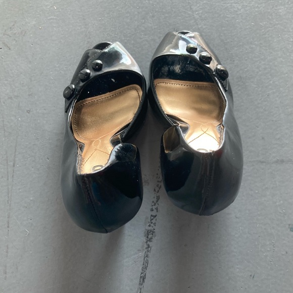 Unlisted Black Patent Peep Toe Heels with Red Bottoms Sz 8 - Picture 4 of 7